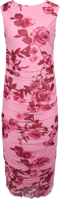 Hilda Mesh Midi Dress - Pink