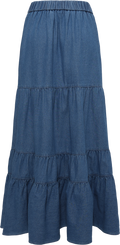Ellen Denim Maxi Skirt - Blue