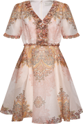 Micah Silk Linen Dress - Ivory