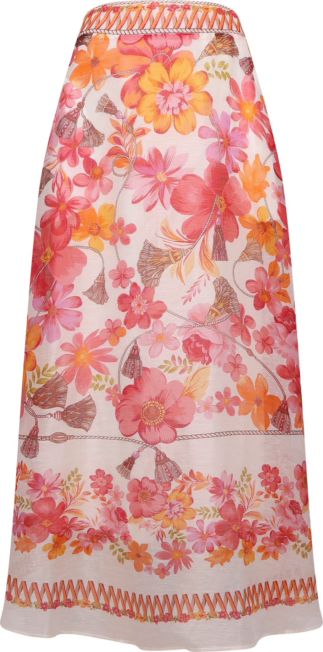 Quitterie Long Skirt - Coral