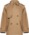 Woven Trench Coat - Khaki