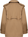 Woven Trench Coat - Khaki