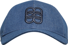 June Denim Cap - Dark Blue With Blue Monogram