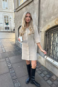 Oliviaic Knit Dress - Ribbed Beige