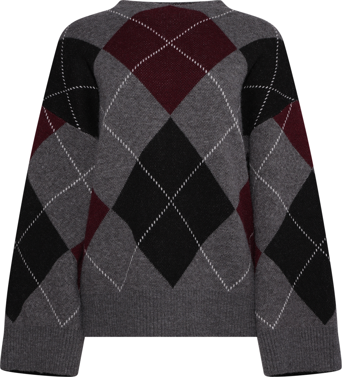 Boletteic Pullover - Grey Argyle