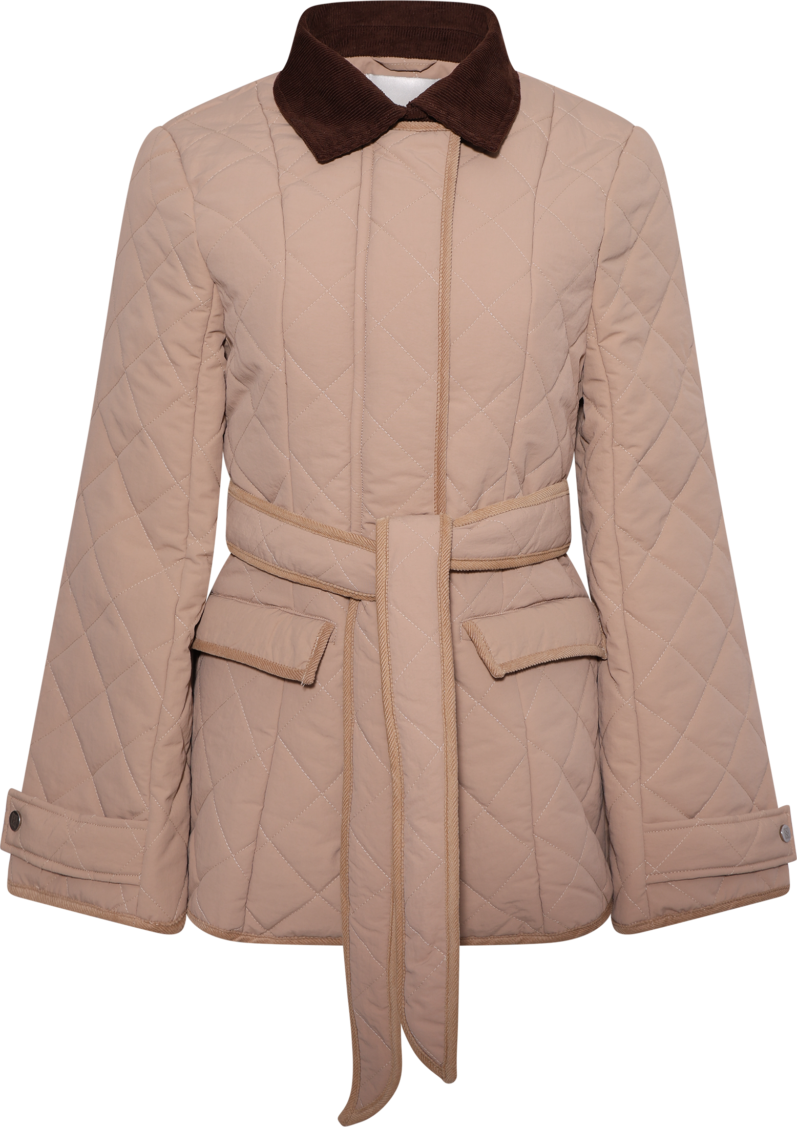 Anja Quilted Jacket - Beige