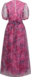 Elsa Flower Organza Maxi Dress - Pink