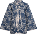 Severin Jacket - Blue/Off White
