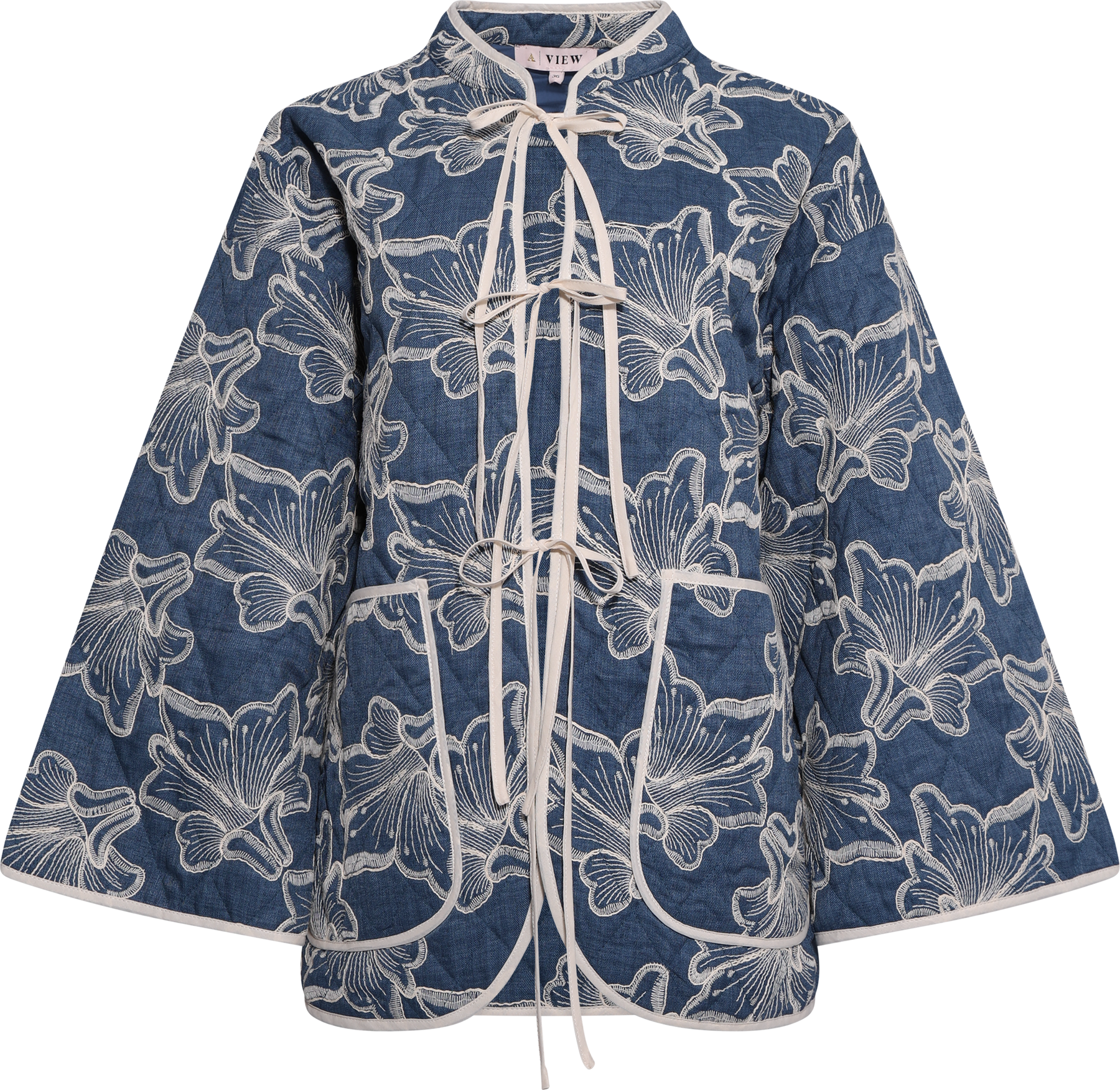 Severin Jacket - Blue/Off White