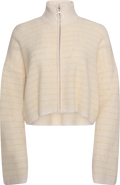 Tine Waffle Check Cardigan - Lt. Yellow Mix