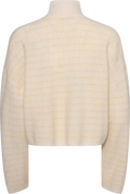 Tine Waffle Check Cardigan - Lt. Yellow Mix