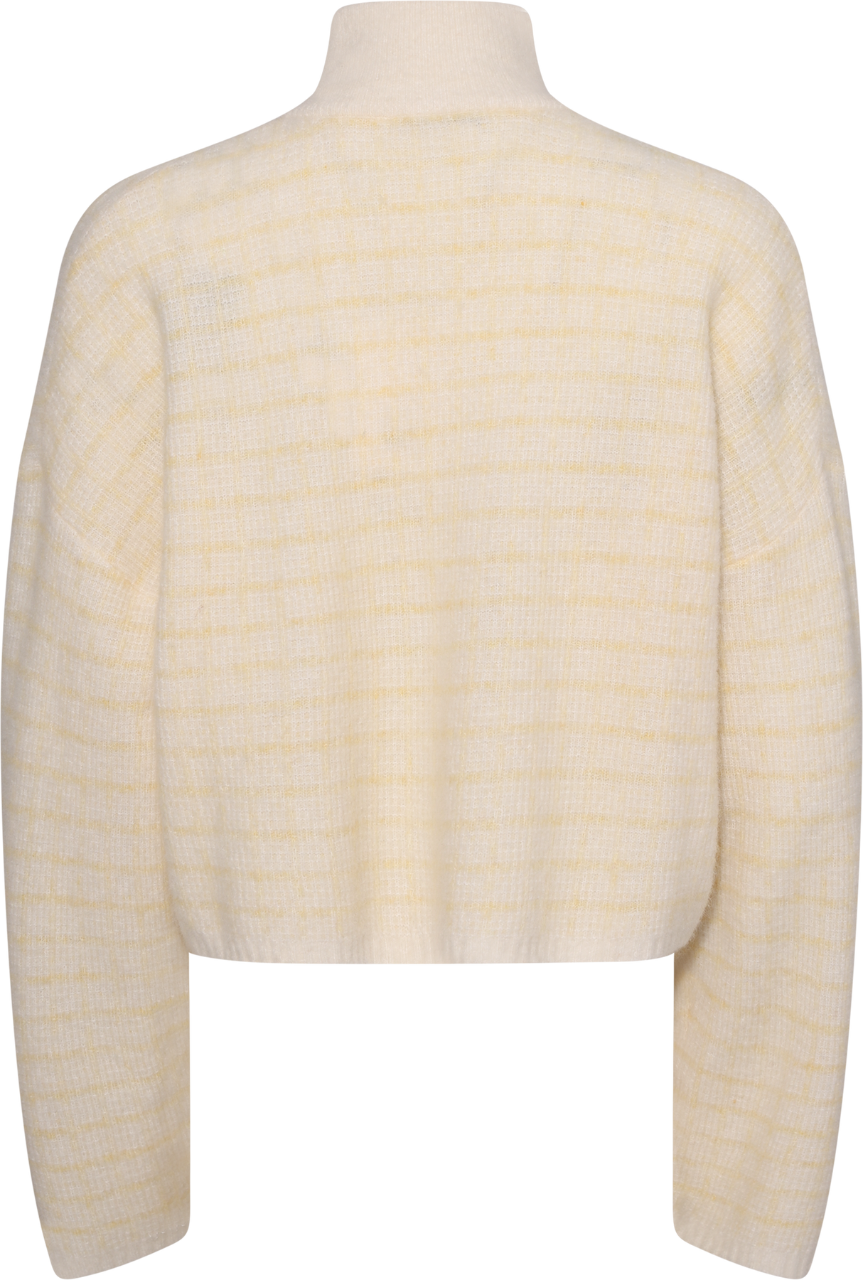 Tine Waffle Check Cardigan - Lt. Yellow Mix
