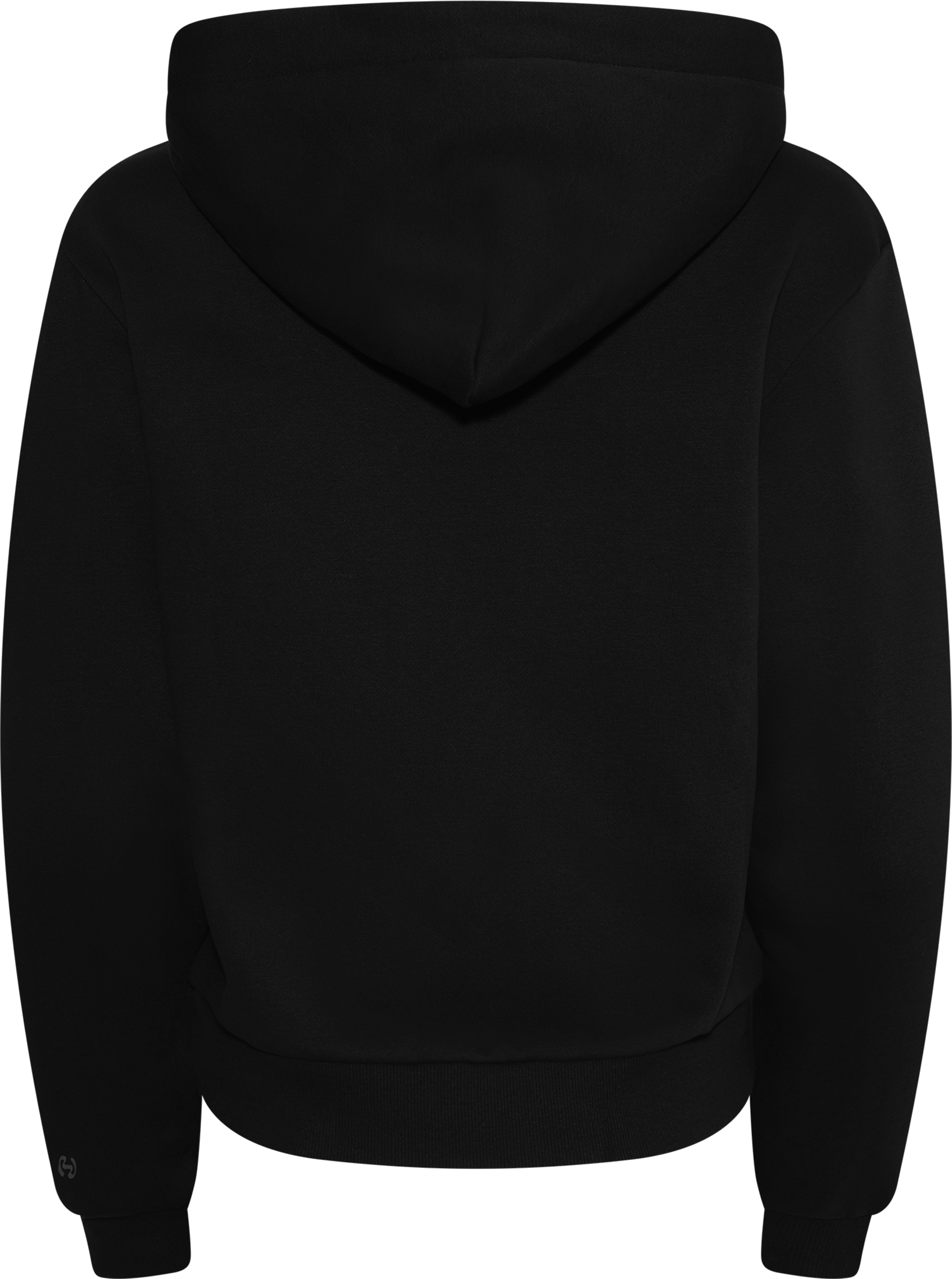 W Regular Zip Hoodie - Black