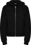 W Regular Zip Hoodie - Black