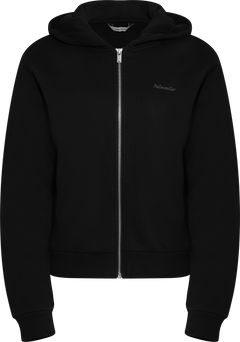 W Regular Zip Hoodie - Black