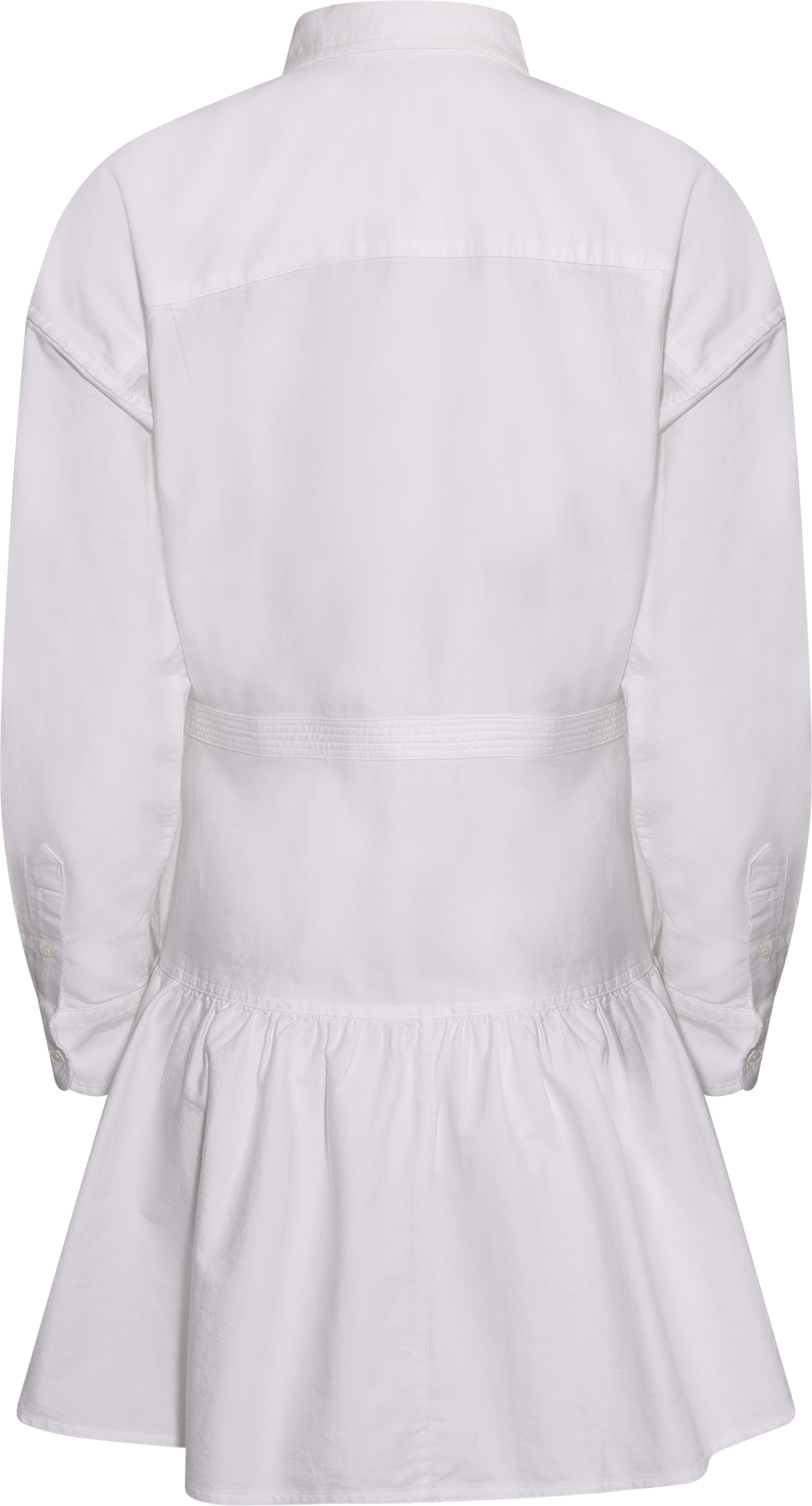 Woven Shirt Dress - White