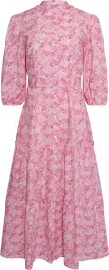 Kate Long Dress - Rose/Hot Pink