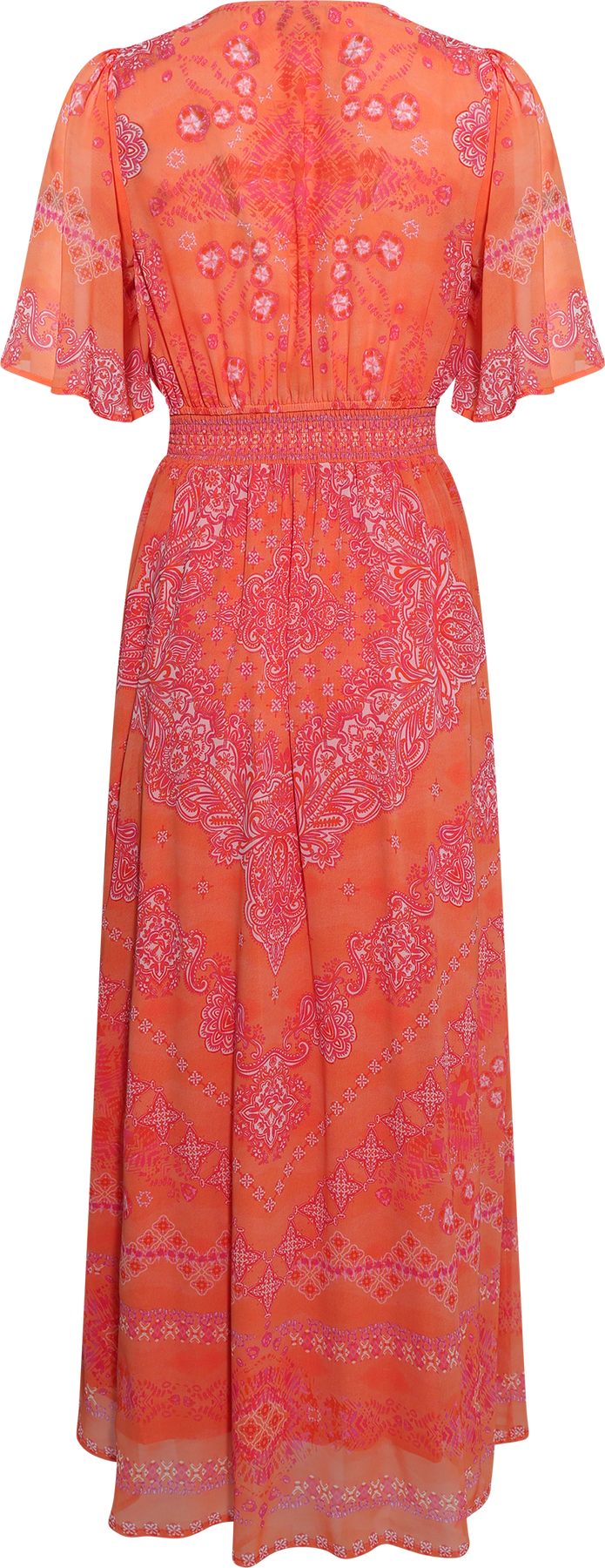 Alitzel Long Dress - Orange