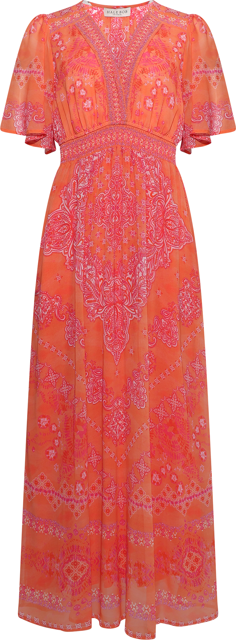 Alitzel Long Dress - Orange