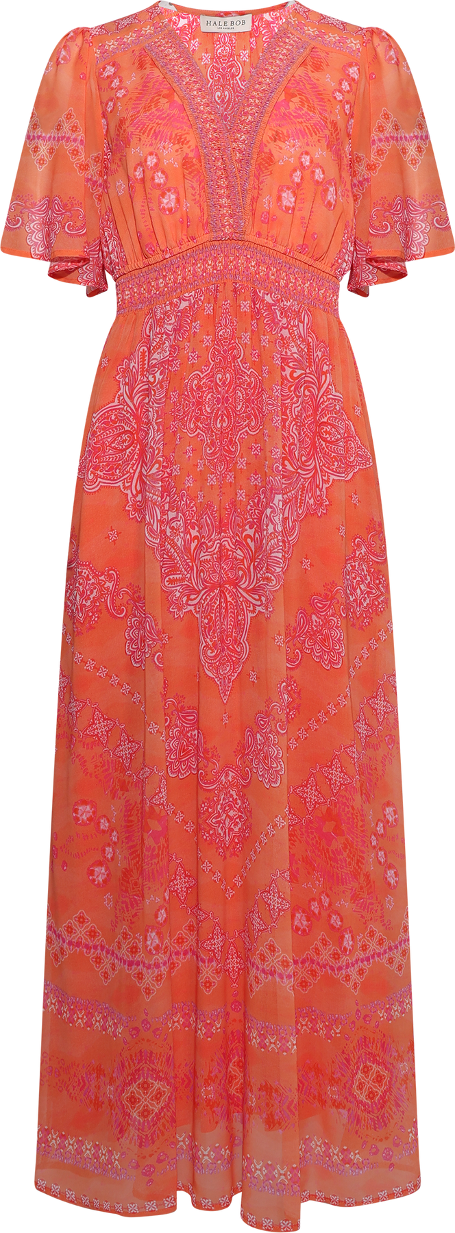 Alitzel Long Dress - Orange