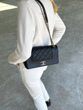 Chanel Mademoiselle Flap Bag Medium - Navy