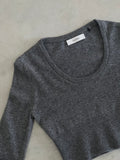 Calma Top - Dark Grey Melange