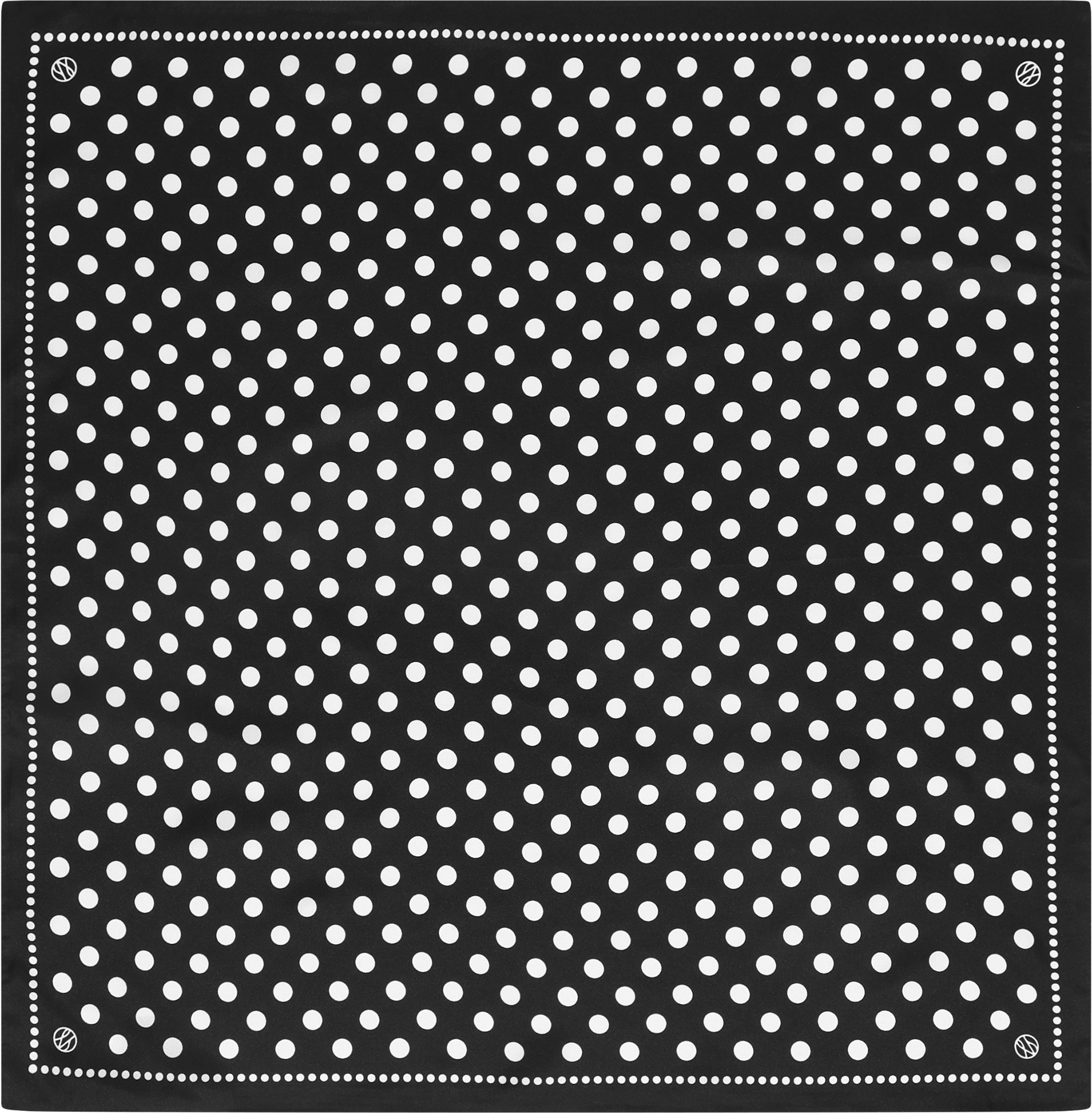 Polkadot Scarf - Black