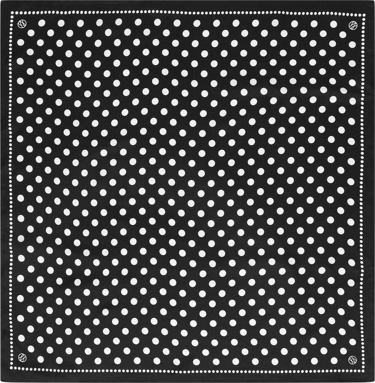 Polkadot Scarf - Black