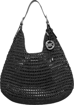 Nolita Large Hobo Shoulder - Black/Black