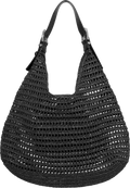 Nolita Large Hobo Shoulder - Black/Black