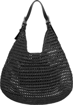 Nolita Large Hobo Shoulder - Black/Black