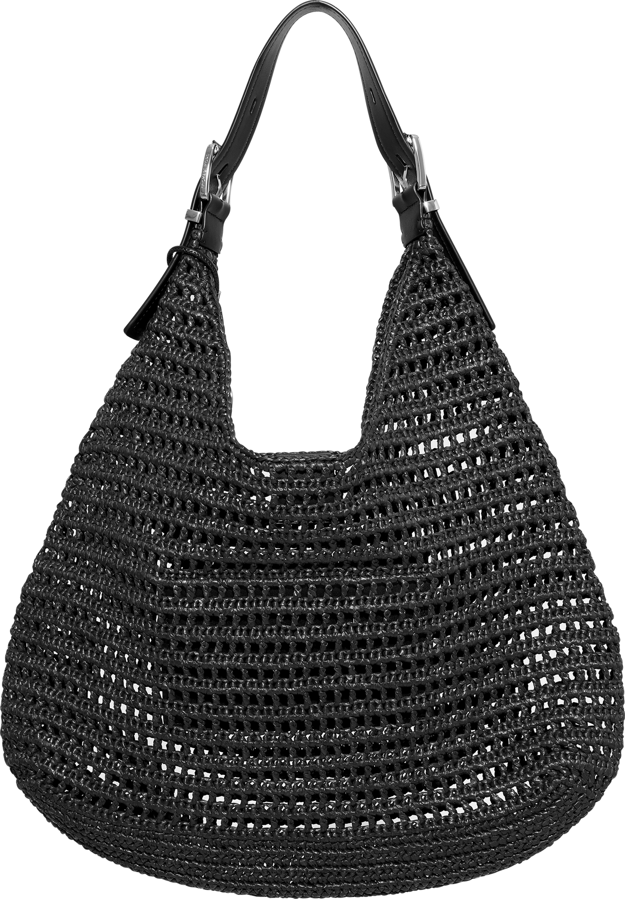 Nolita Large Hobo Shoulder - Black/Black