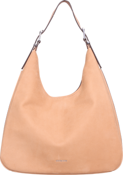 Nolita Large Pebbled Leather Hobo Shoulder Bag - Peanut