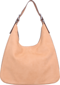 Nolita Large Pebbled Leather Hobo Shoulder Bag - Peanut