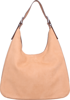 Nolita Large Pebbled Leather Hobo Shoulder Bag - Peanut