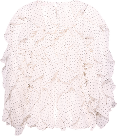 Rya Blouse - Ivory Mini Dot