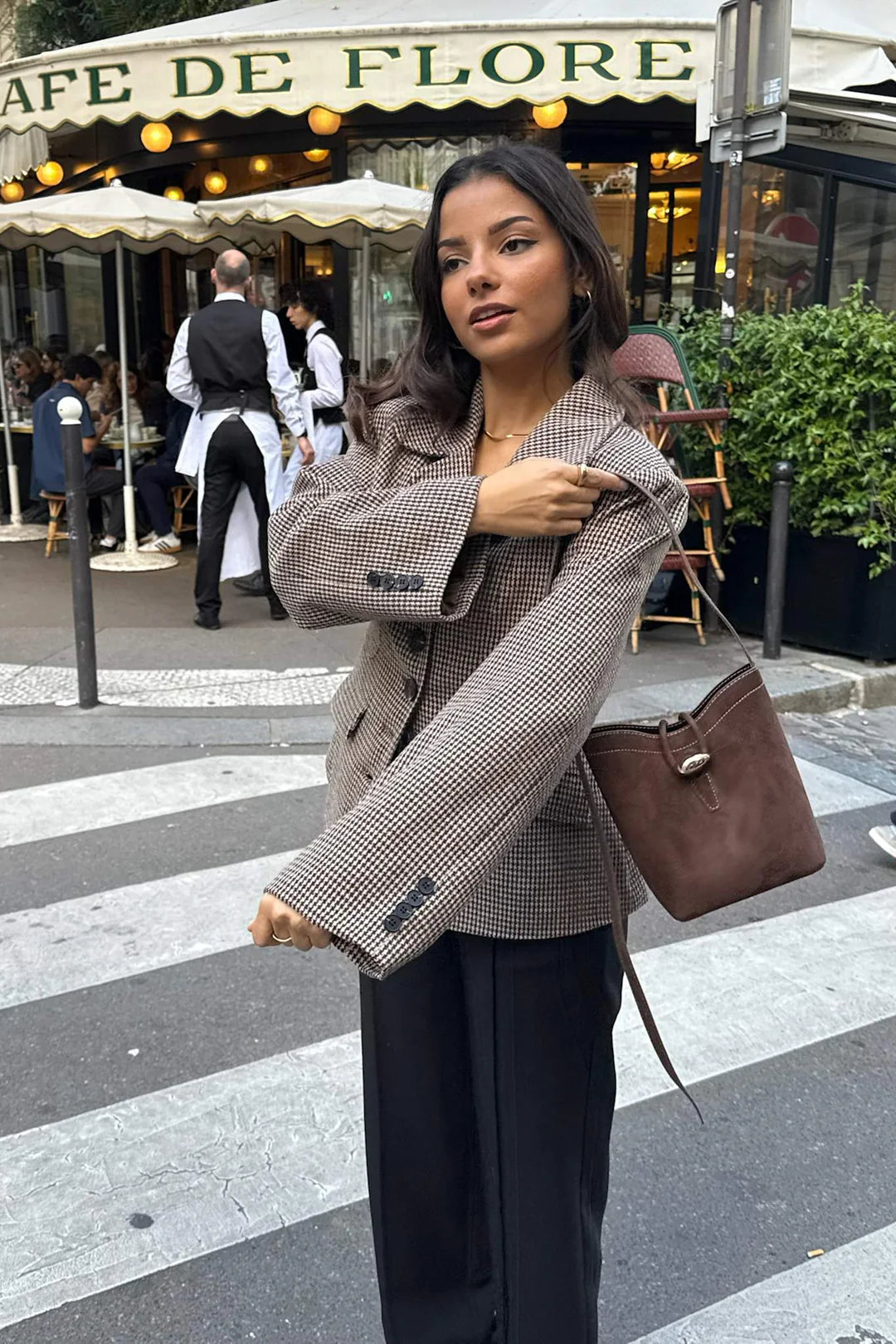 Stineic Blazer - Brown Checks