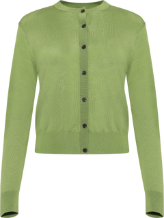 Lilja Merino Cardigan - Tulip Green