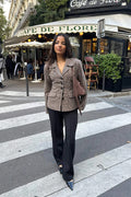 Stineic Blazer - Brown Checks