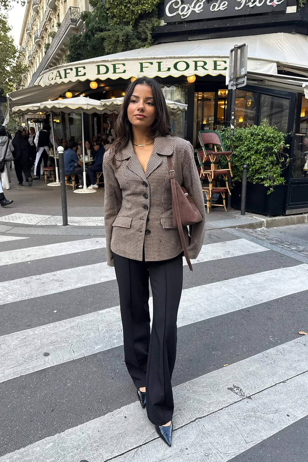 Stineic Blazer - Brown Checks