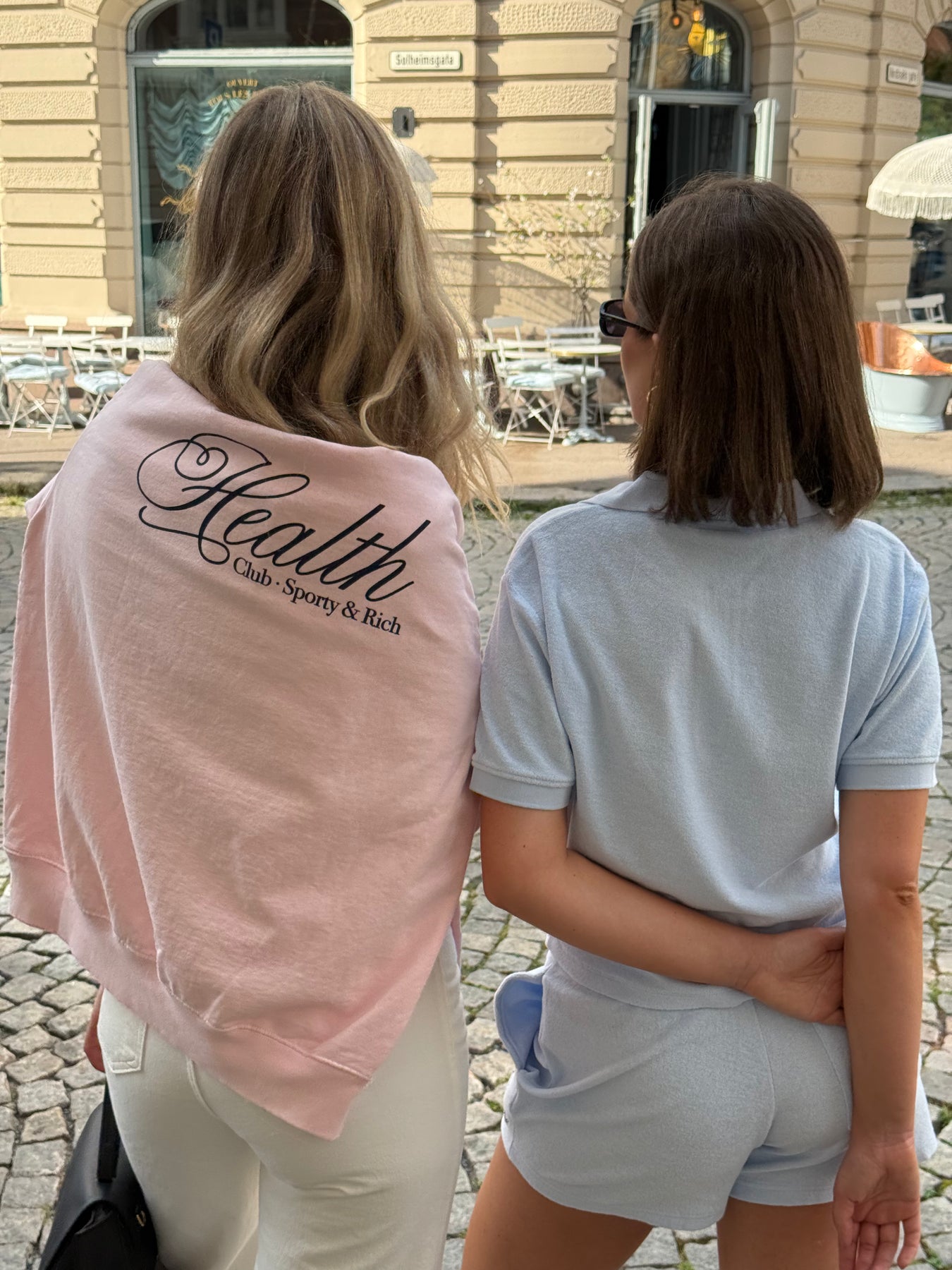 Health Script Crewneck - Pink Dolphin