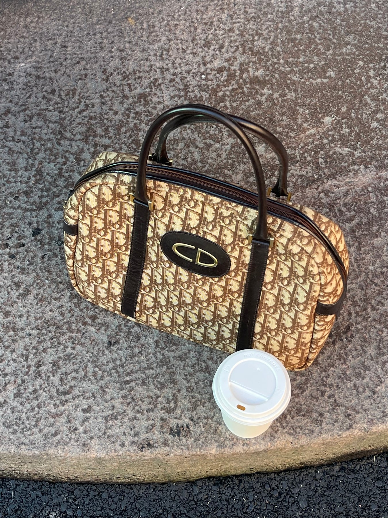 Dior Boston Bag - Brown