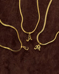 Bone Letter Necklace - Gold