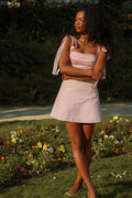 Ella Fitted Mini Dress - Pink