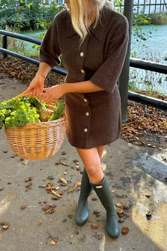Oliviaic Knit Dress - Dark Brown