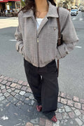 Miaic Short Jacket - Brown Stripes