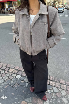 Miaic Short Jacket - Brown Stripes