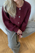 Idaic Cardigan - Bordeaux