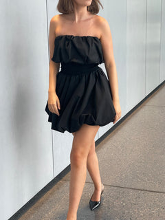 Mini Balloon Skirt - Black