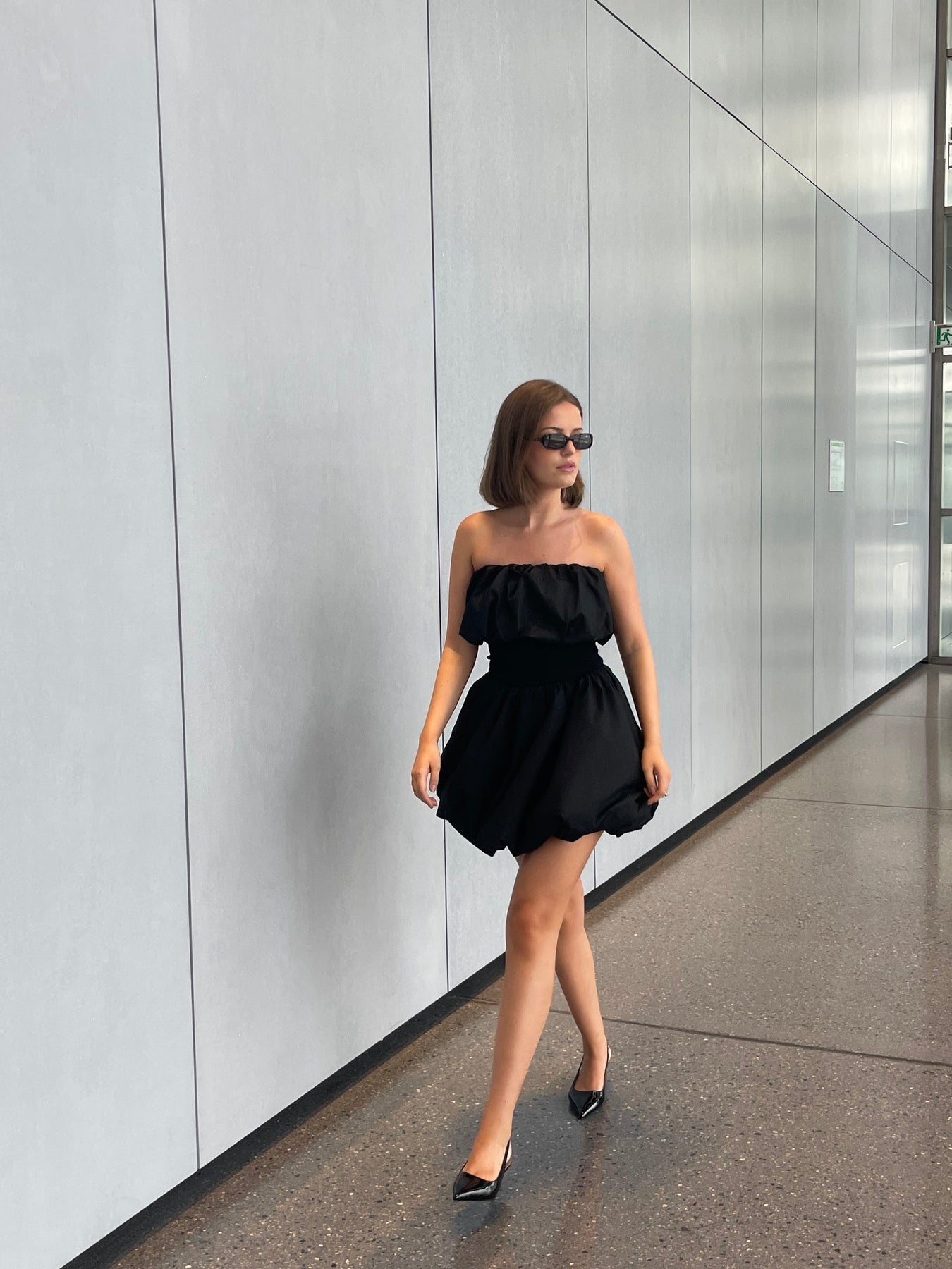 Mini Balloon Skirt - Black